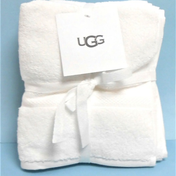 UGG Bath Ugg 2 Pack Hand Towels Pasha White 0 Cotton 16x 28 Nwt